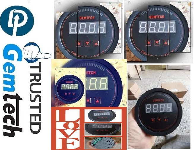 Gemtech Series-3000 Digital Pressure Gauge Range 0 To 60 Pascal - Accuracy: A 1%fs