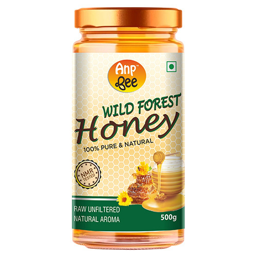 रॉ अनफ़िल्टर्ड नेचुरल अरोमा वाइल्ड फ़ॉरेस्ट हनी एडिटिव्स: नहीं जोड़ा गया