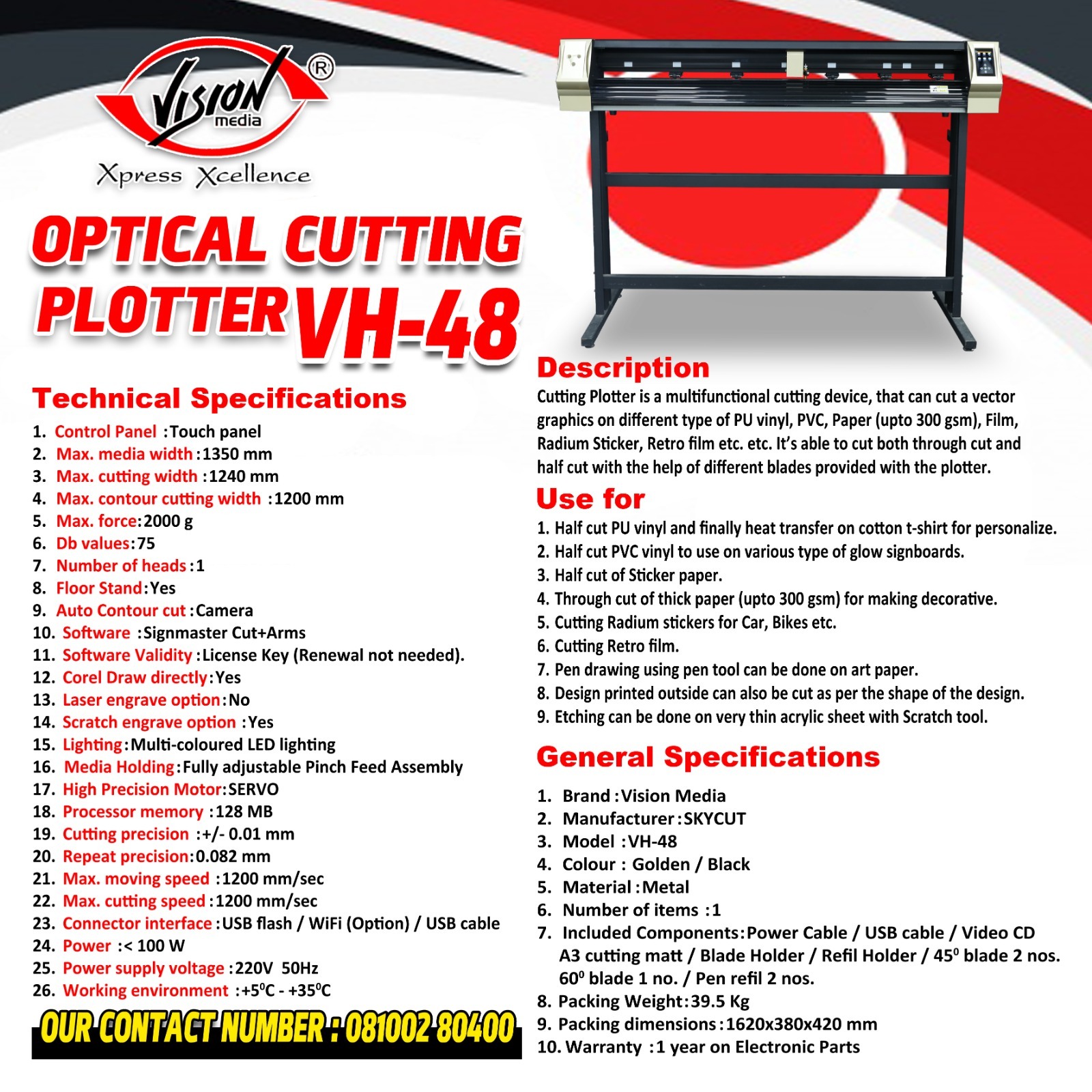Skycut Plotter Vh48 - Bladeâ Size: 60 Degree