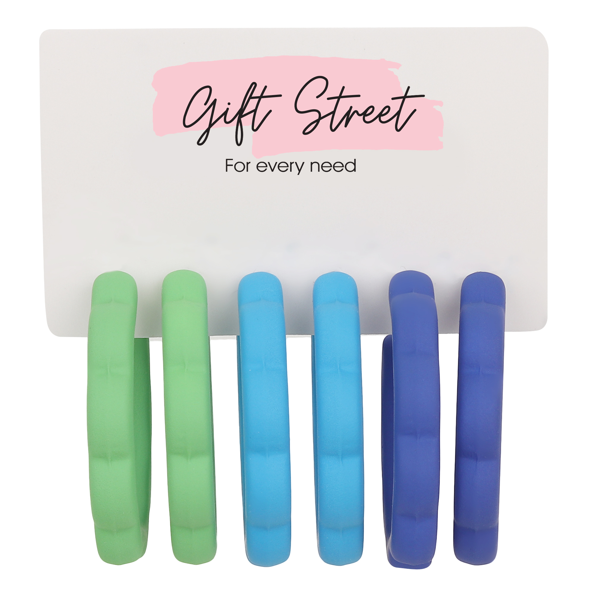 Colour-blocked Hoop Ear Rings