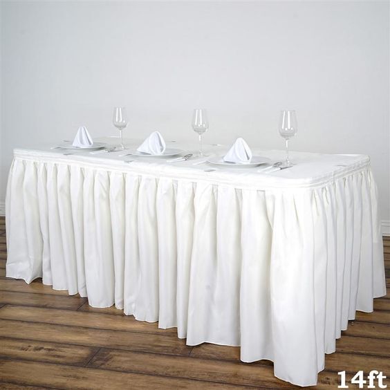 White Color Table Cover - Color: Any