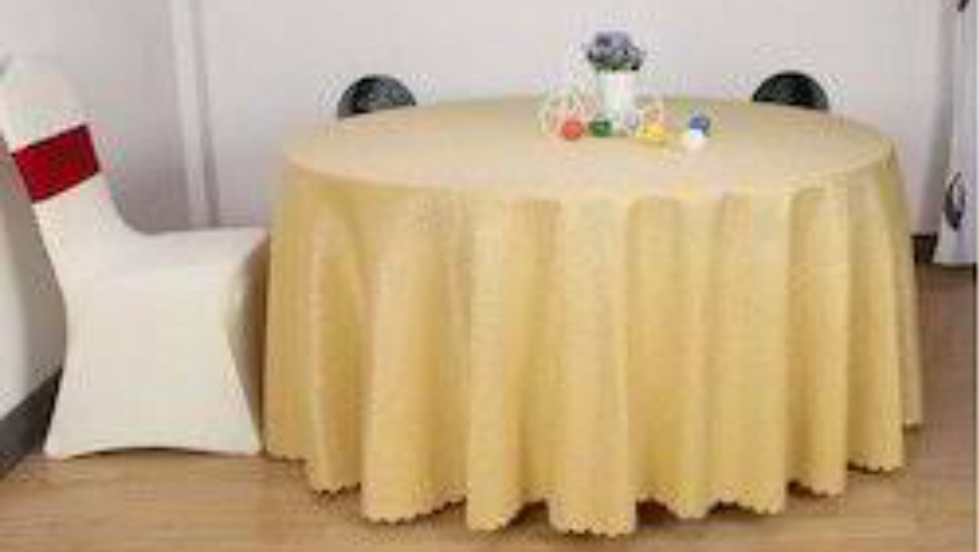 Square Table Cover - Polyester Fabric, 6 Ft Size | Elegant Fitted Design, Wrinkle Resistant, Easy To Install, Ideal For Events