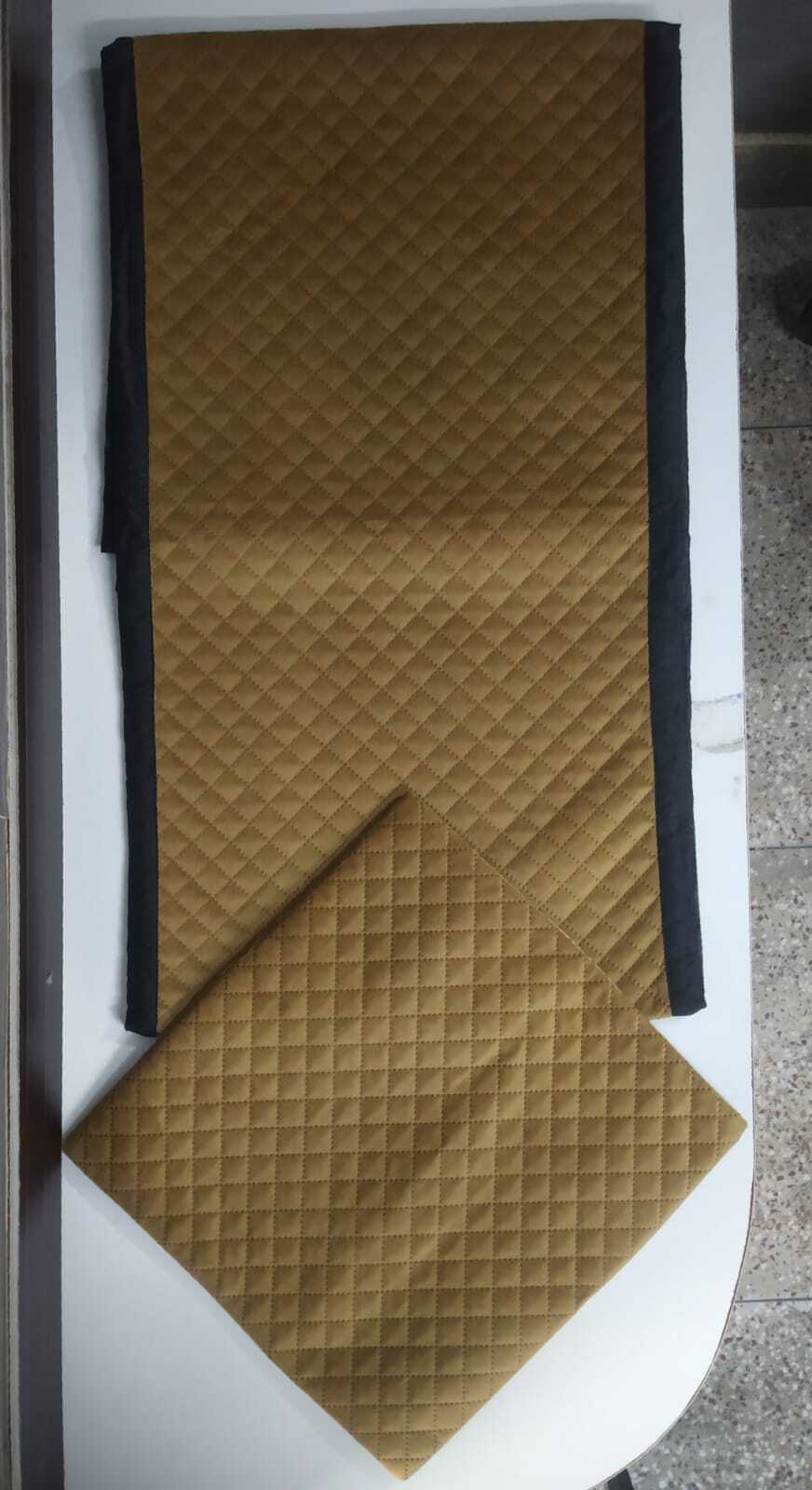 Digital Bed Runner - Multi Color Polyester, 18x96 Inch Bed Runner With 2 Cushion Covers (16x16 Inch), Quick Dry, Shrink Resistant, Patchwork Design