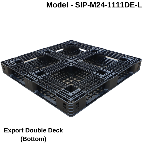 Sip-m24-1111de-l Hdpe Export Pallets - Color: Black