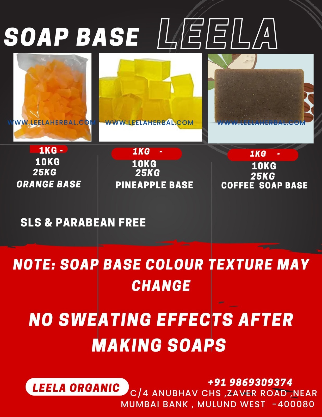 Watermelon Soap Base - Transparent Melt, 2-year Life Span | Rectangle Shape, No Warranty