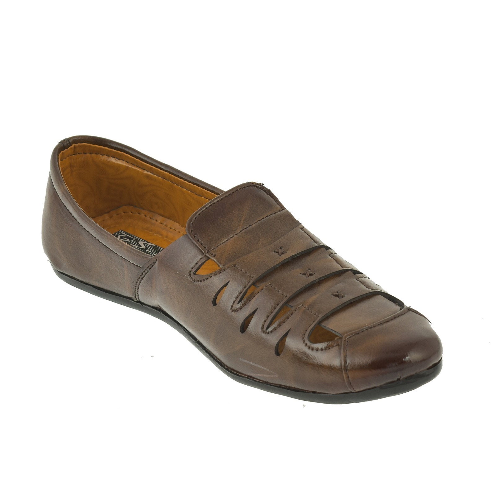 Brown Loafer - Leather, Size Range 7-12, Brown Color | Slip-on Closure, Lightweight 0.5kg, Rubber Sole For Formal And Casual Wear