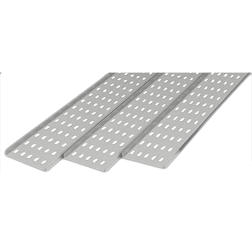 Heavy Duty Perforated Cable Tray - Steel, GI Galvanized Finish | Supports Efficient Cable Management with Durable Design, Custom Sizes Available