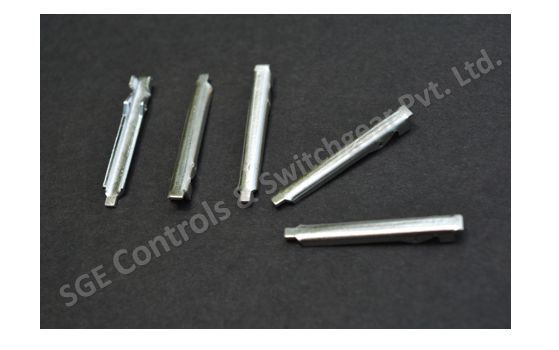 Mcb Moving Contact - Copper & Silver, 0.80mm-1mm Thickness, White Color | Twin Poles, Double Phase, Rated Voltage 32 Ampere