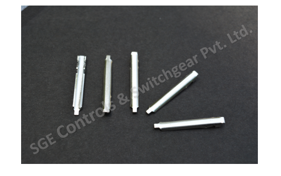 Mcb Moving Contact - Copper & Silver, 0.80mm-1mm Thickness, White Color | Twin Poles, Double Phase, Rated Voltage 32 Ampere