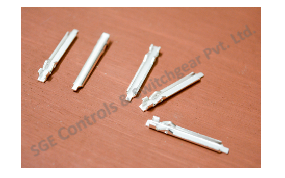 Mcb Moving Contact - Copper & Silver, 0.80mm-1mm Thickness, White Color | Twin Poles, Double Phase, Rated Voltage 32 Ampere