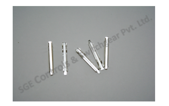 Mcb Moving Contact - Copper & Silver, 0.80mm-1mm Thickness, White Color | Twin Poles, Double Phase, Rated Voltage 32 Ampere
