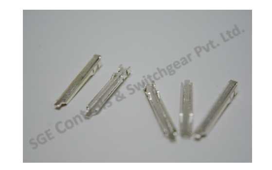 Mcb Moving Contact - Copper & Silver, 0.80mm-1mm Thickness, White Color | Twin Poles, Double Phase, Rated Voltage 32 Ampere