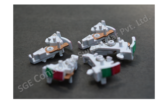 Mcb Latch Assembly - Pbt Material, 300000 Pcs, White Finish | Twin Poles, 220 Volt, Prevents Accidental Disconnection