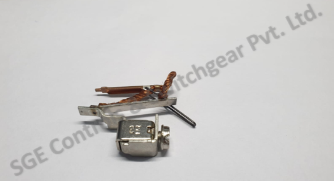 Bimetal Sub Assembly - Copper / Crca / Bimetals , Silver Finish | Ideal For Mcb Applications, Tripping Mechanism For Circuit Protection