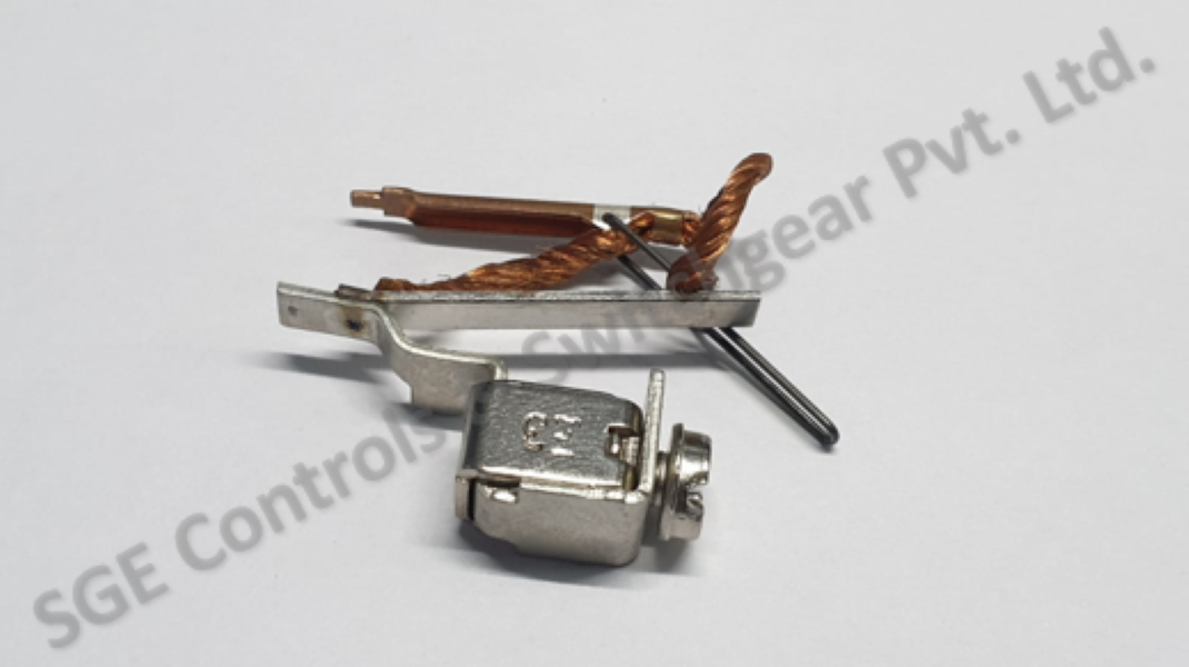 Bimetal Sub Assembly - Copper / Crca / Bimetals , Silver Finish | Ideal For Mcb Applications, Tripping Mechanism For Circuit Protection