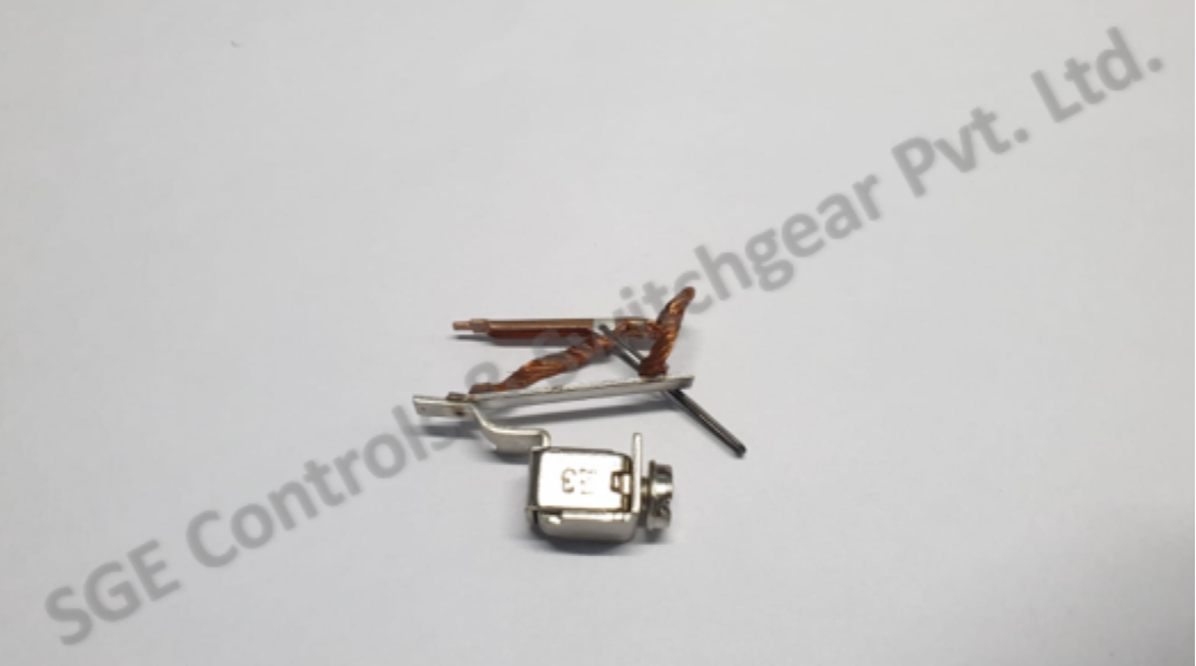 Bimetal Sub Assembly - Copper / Crca / Bimetals , Silver Finish | Ideal For Mcb Applications, Tripping Mechanism For Circuit Protection
