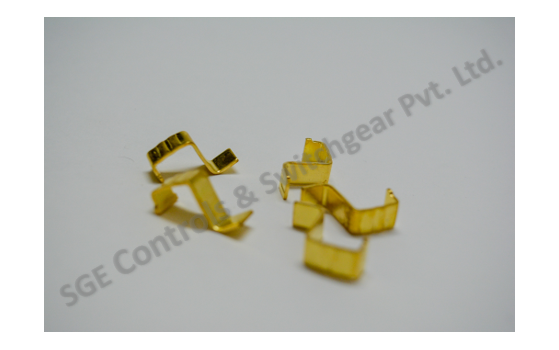 Mcb L-clamp - Brass Material, 1mm-1.20mm Thickness | Silver Color, Rated Voltage 32 Ampere, Type B & C Classification, Corrosion Resistant