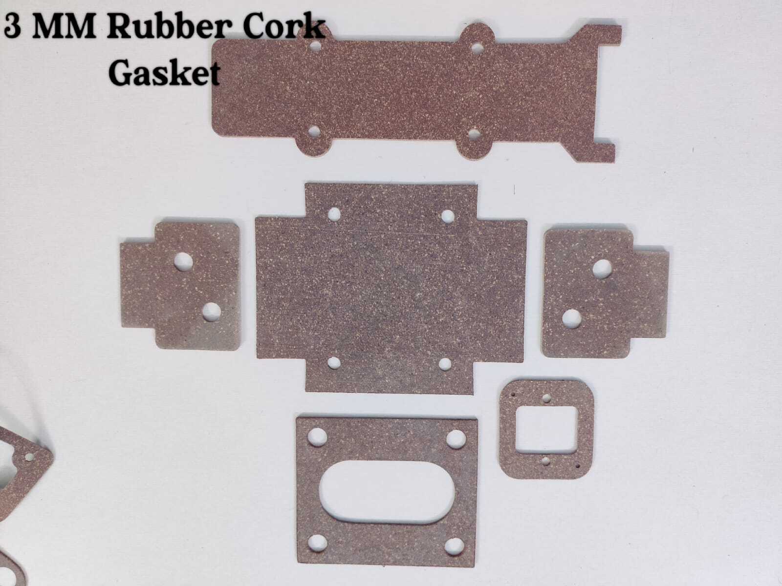Rubber Cork Gaskets - Color: Brown