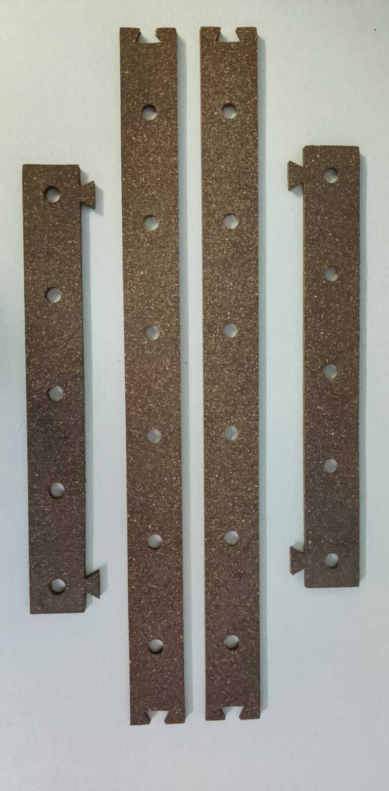 Rubber Cork Gaskets - Color: Brown