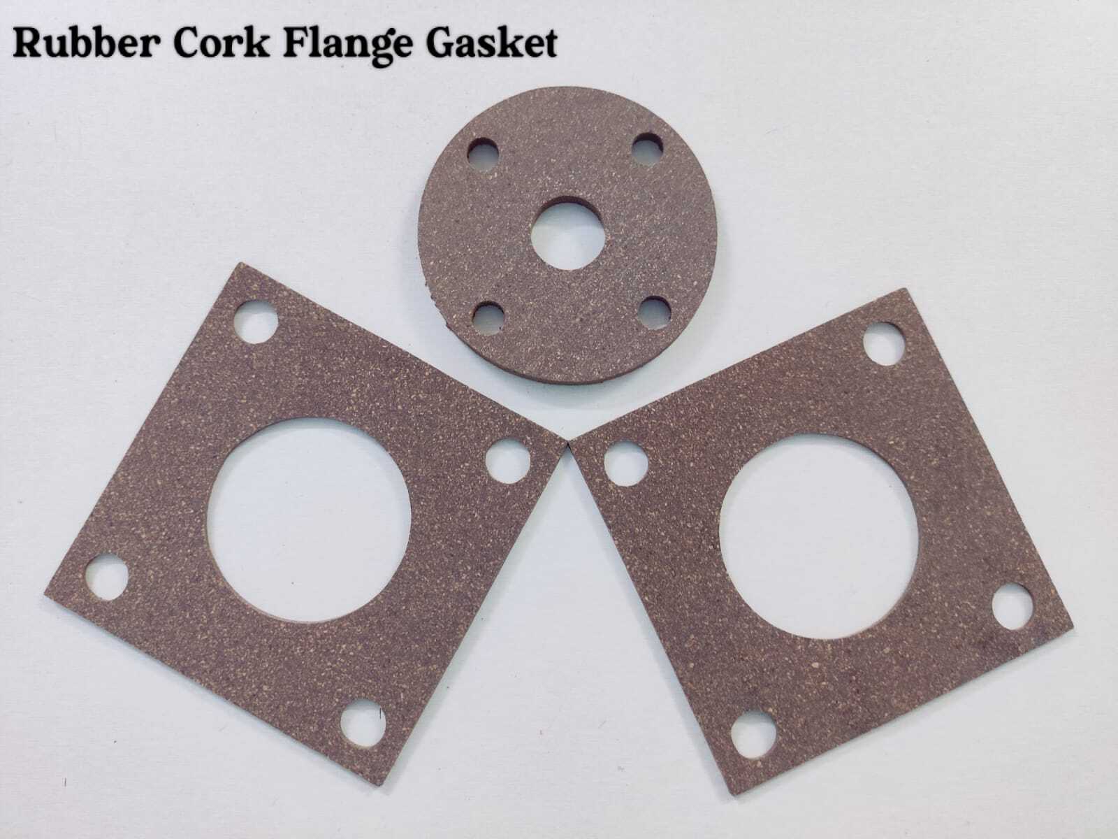 Rubber Cork Gaskets - Color: Brown