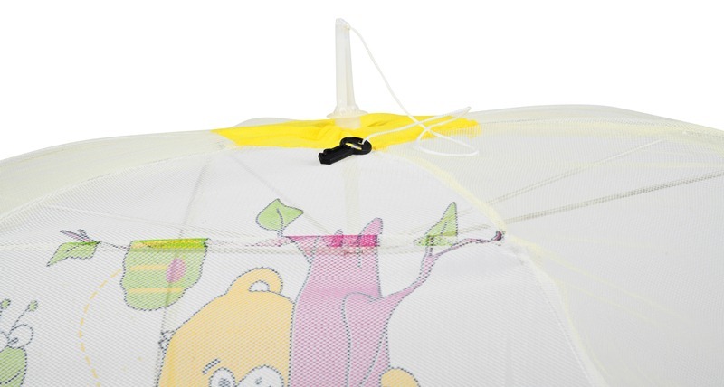 Baby Mosquito Safety Net-big - Lightweight & Foldable L100 X B70 X H34 Cm, 100% Washable, Anti-microbial, Color Options: Red & Yellow, For Ages 0-18 Months