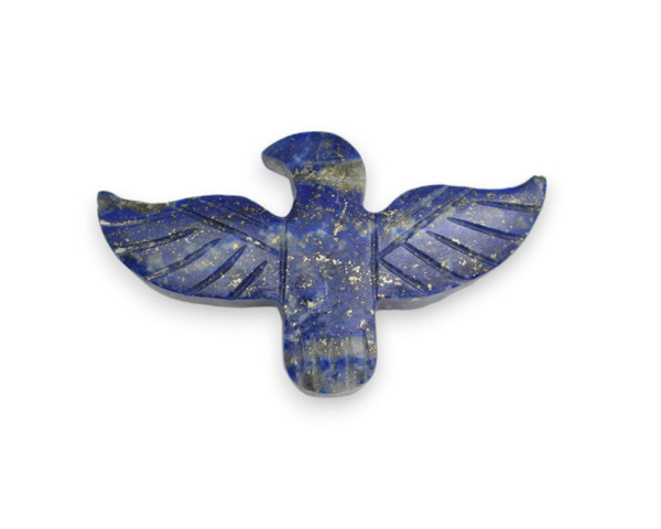 Natural Gemstone Sparrow Design Handmade Carving Pendant - Multi Gemstone, Size 26x42 Mm, Weight 5.20 Gram, Unique Sparrow Shape