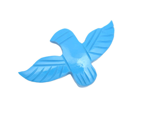 Natural Gemstone Sparrow Design Handmade Carving Pendant - Multi Gemstone, Size 26x42 Mm, Weight 5.20 Gram, Unique Sparrow Shape