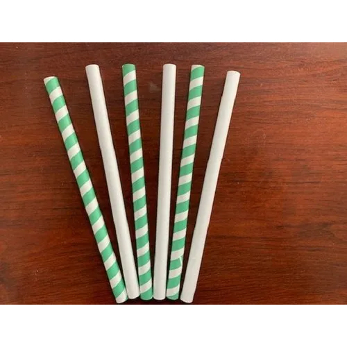 Paper Drinking Straw - 10mm, Multicolor With Decorative Paper Umbrellas For Events And Parties, High-quality Material