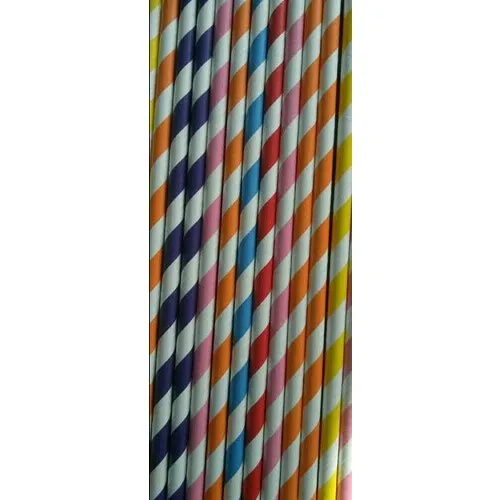 Multicolor Col Paper Straws