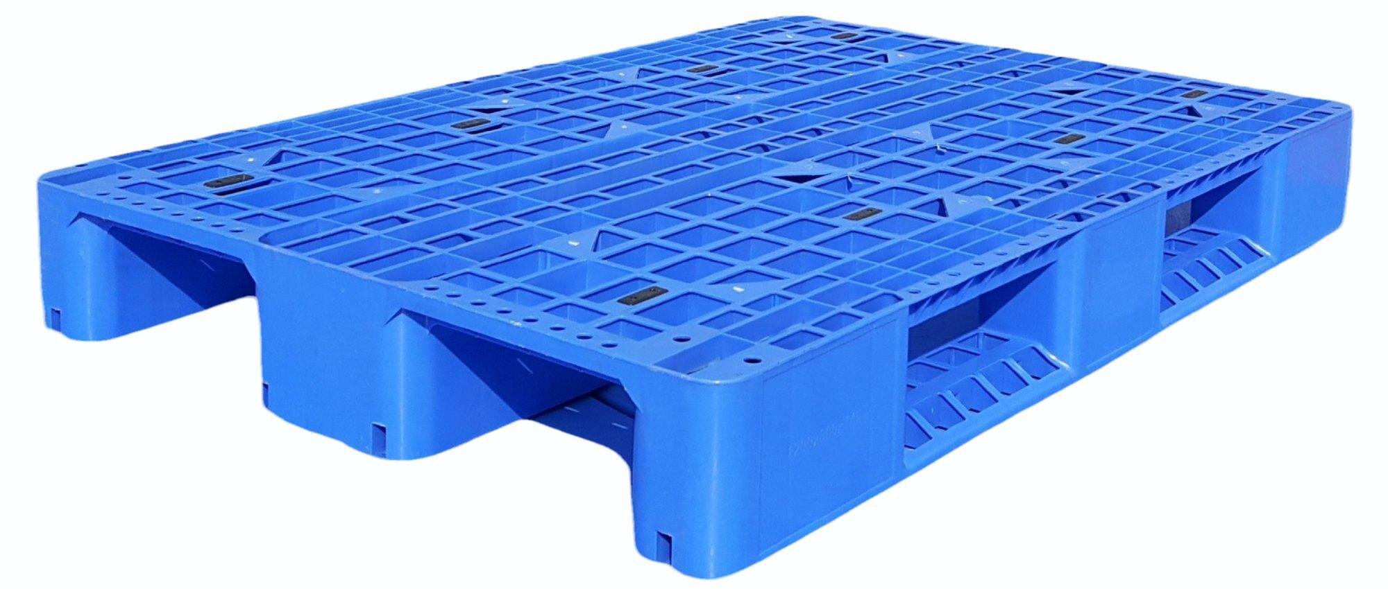 Blue Injection Molded 4 Way Plastic Pallets