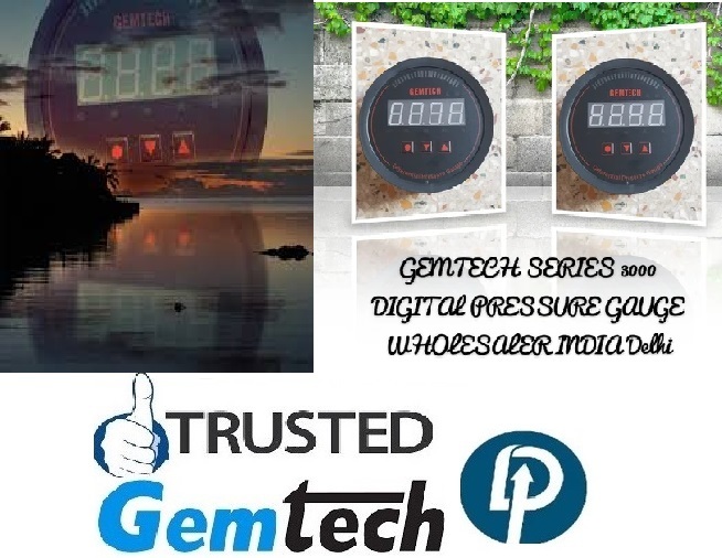 Gemtech - Series 3000 Digital Pressure Gauge Range 0 To 10.00 Mbar - Accuracy: A 1%fs