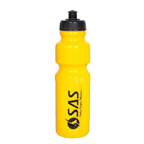Sas Sports Squeezy Sipper Water Bottle (Set Of 10) - Color: Yellow/black