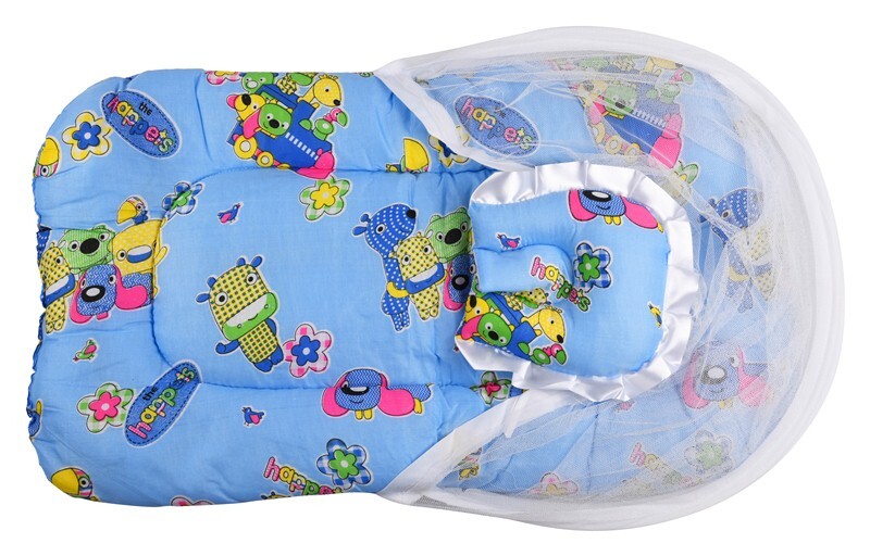 Cream And Blue Net Backrest Set(nz)s