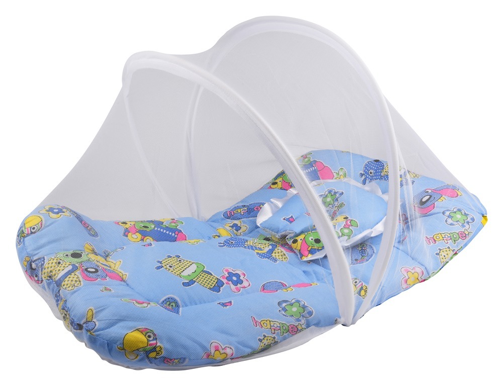 Cream And Blue Net Backrest Set(nz)s