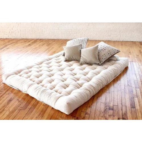 Eco Friendly 6 Inches White Cotton Mattress