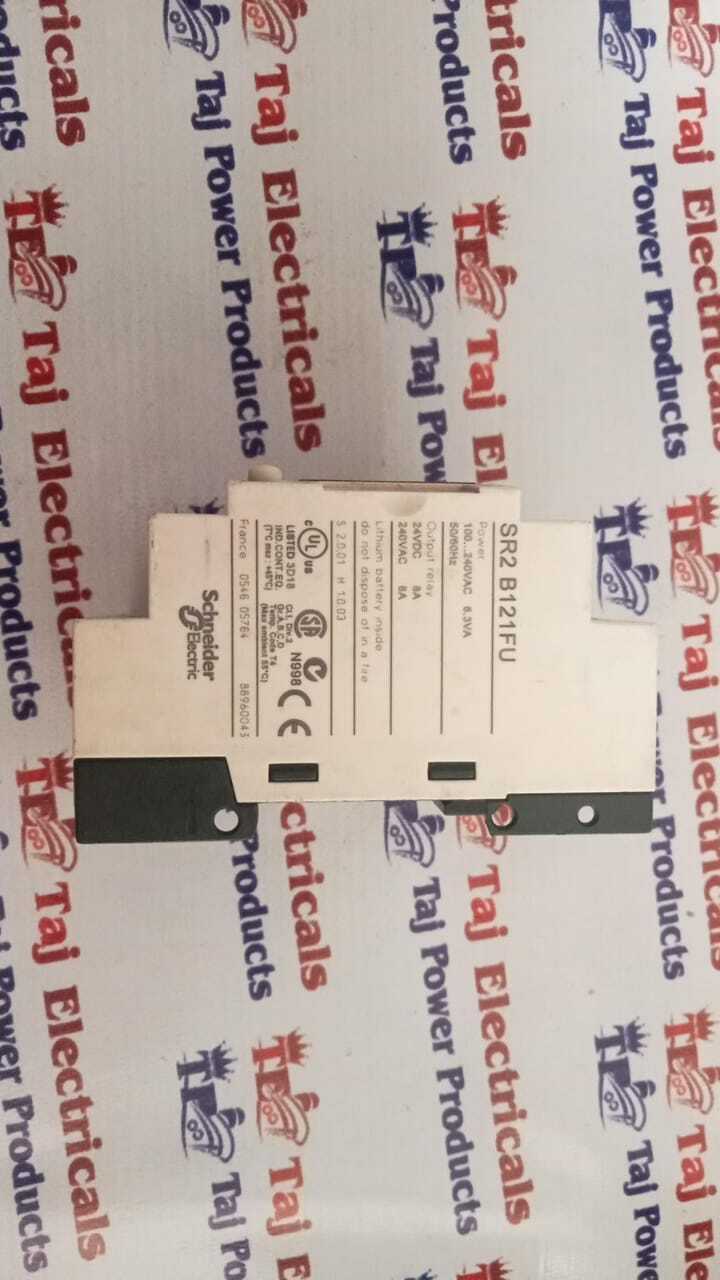 Schneider Sr2 B121fu Plc - Plastic And Metal Housing, 12 Io, 100-240v Ac, Rs-485 Serial Port | Expandable, User Programmable, Real-time Clock