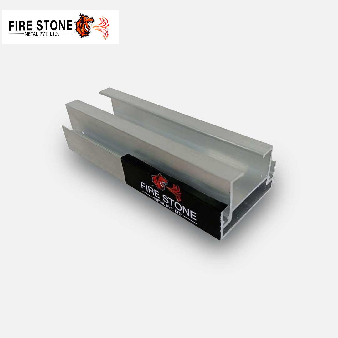 Aluminum Door Sections - 4 Mm Thick, 5 Meter Length , 6063 Alloy, Mill Finish Silver, Embossed Surface