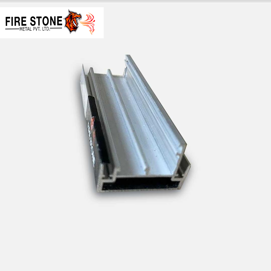 Aluminum Door Sections - 4 Mm Thick, 5 Meter Length , 6063 Alloy, Mill Finish Silver, Embossed Surface