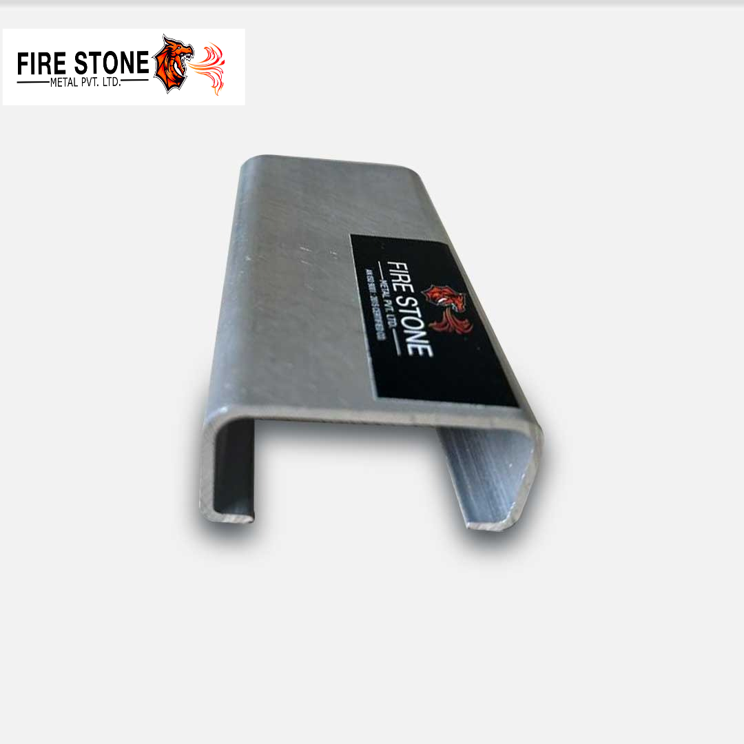 Aluminum Profile Section - 10 Mm Thickness, Embossed Silver Finish | Alloy 6063, T6 Temper, Mill Finish