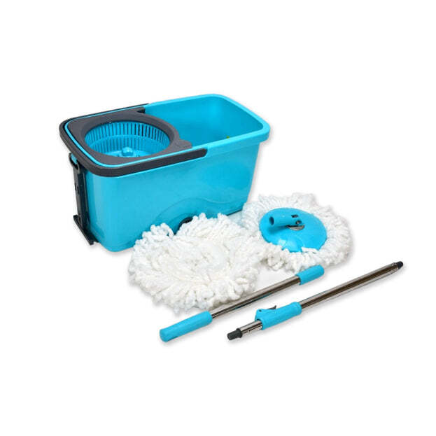 Quick Spin Mop Plastic Spin Bucket Floor Cleaning Easy Wheels And Big Bucket Floor Cleaning Mop With Bucket (4028)