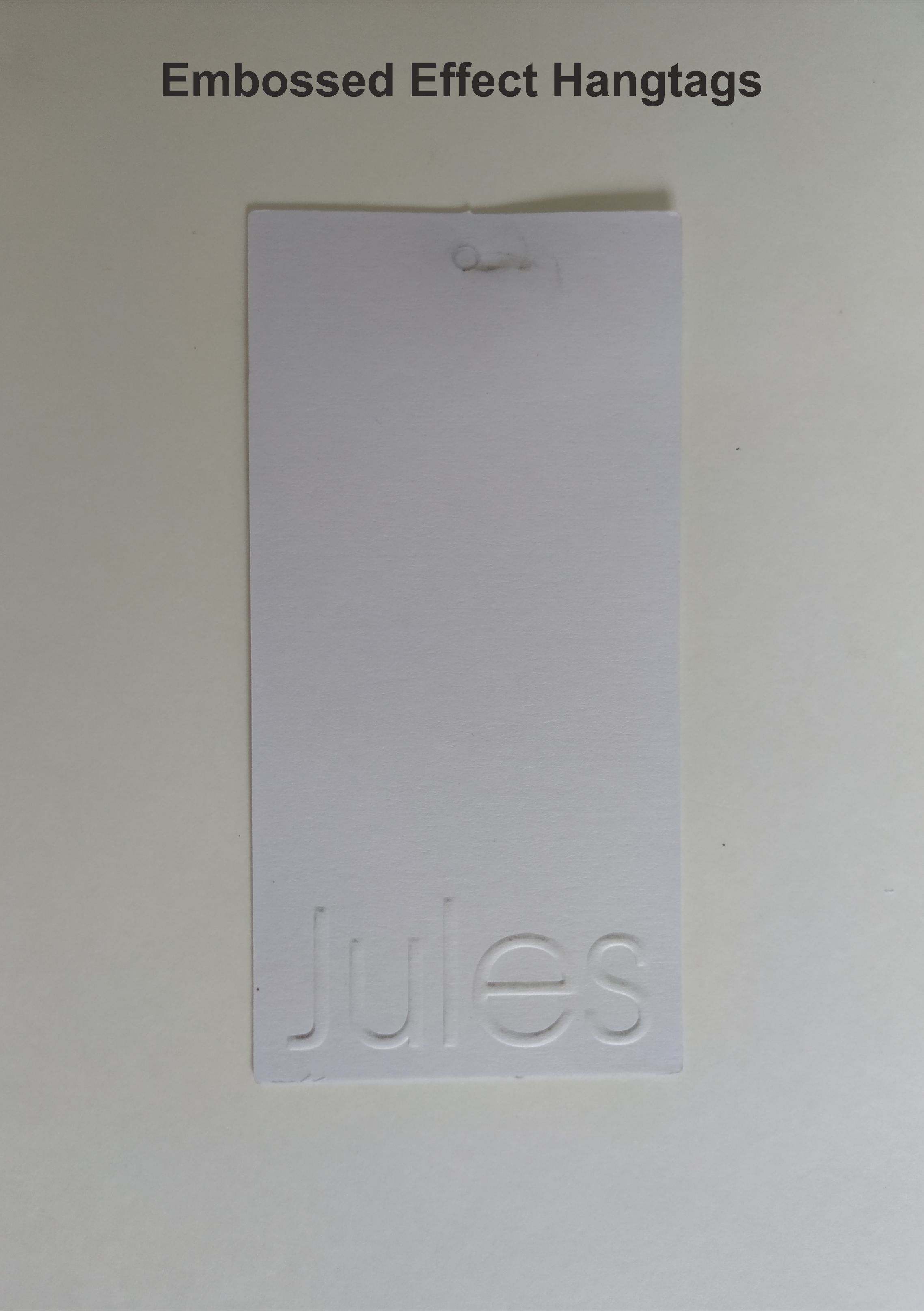 Embossing On Paper Tags