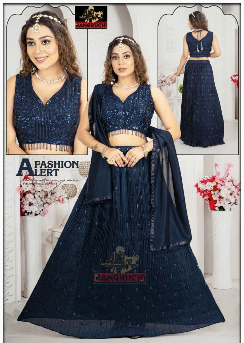 Lehenga Choli - Fancy Lehenga Collection With Stitched Blouse & Dupatta | Handwork, All Season, Custom Sizes, Washable, No Fade