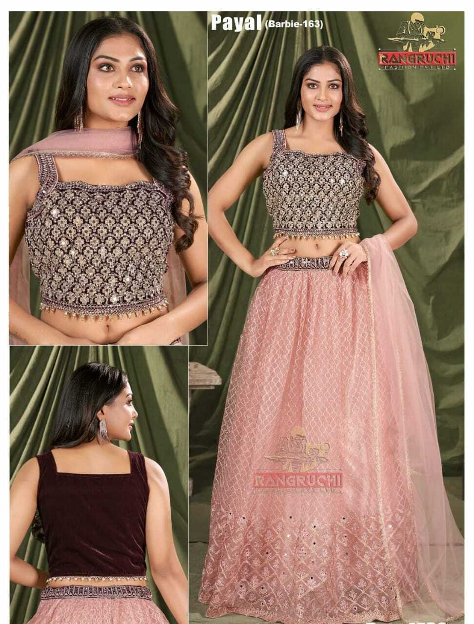 Lehenga Choli - Fancy Lehenga Collection With Stitched Blouse & Dupatta | Handwork, All Season, Custom Sizes, Washable, No Fade