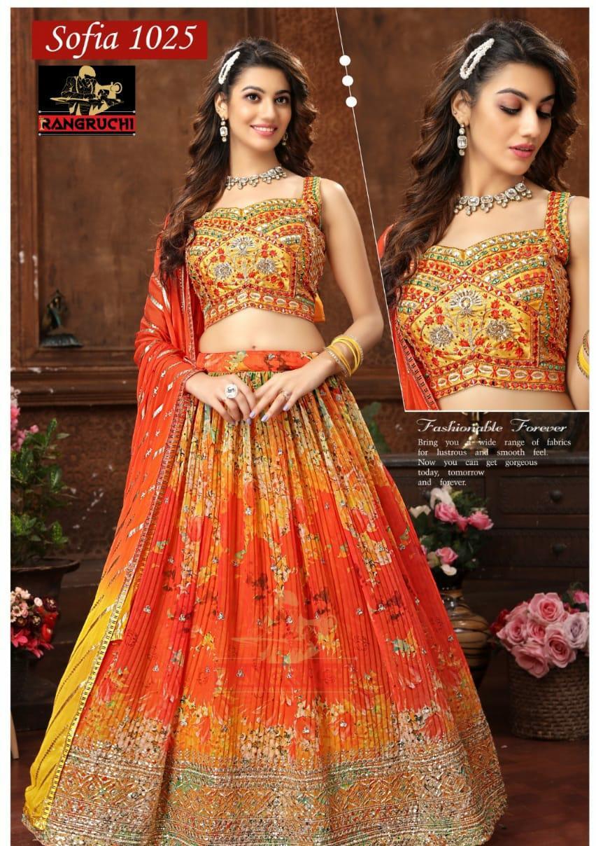 Lehenga Choli - Fancy Lehenga Collection With Stitched Blouse & Dupatta | Handwork, All Season, Custom Sizes, Washable, No Fade