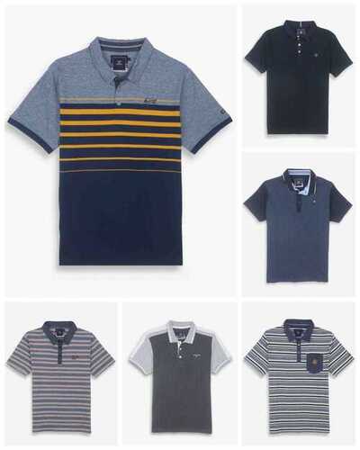 टेरे डे मेरीन्स पुरुषों की धारियों वाली पोलो
