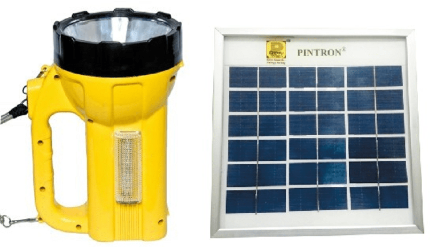 Elena Solar Torch - Plastic Material 4.2w Power 360g Weight | Manual Switch Vibrant Yellow/red Design 1 Year Warranty