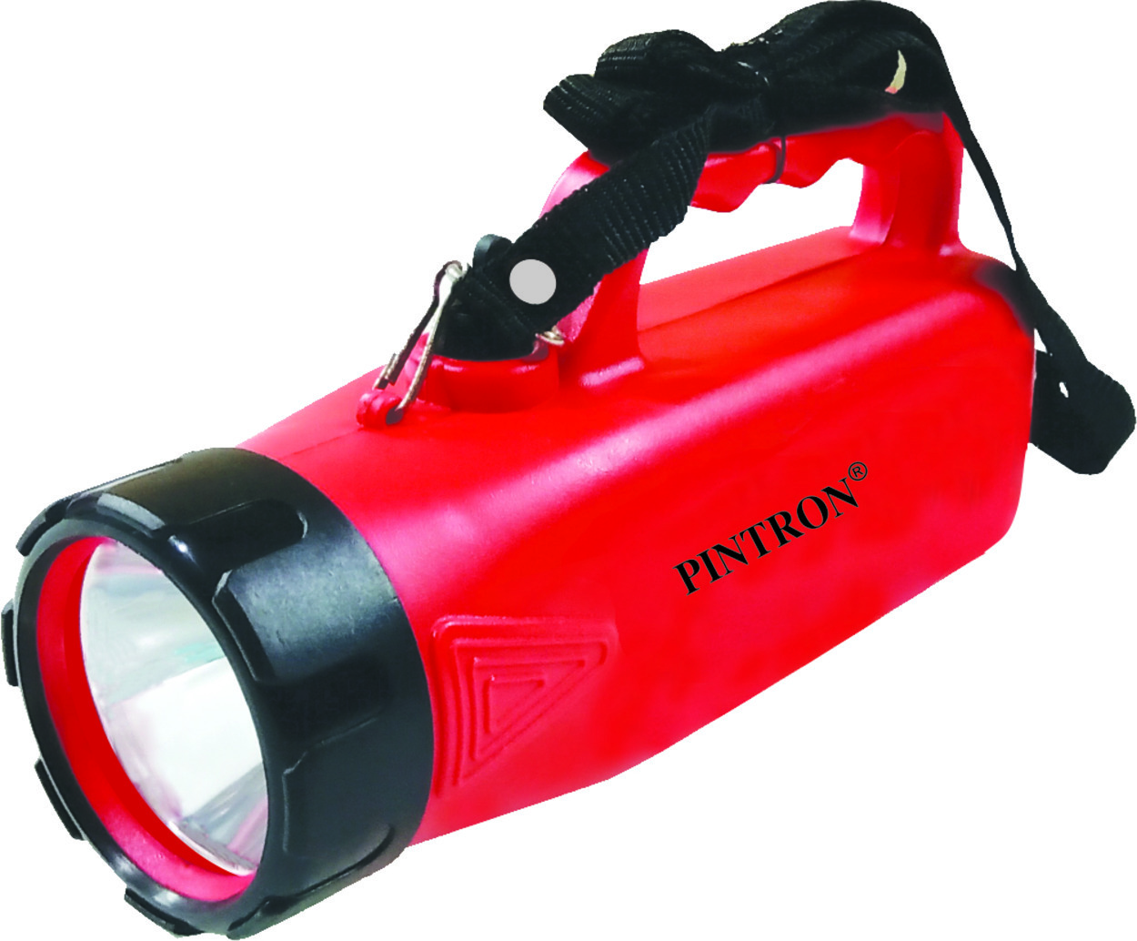 Elora Solar Led Rechargeable Torch - Plastic, 368g | Red/black, Manual Switch, Polycrystalline Silicon, 1 Year Warranty, 3w Power
