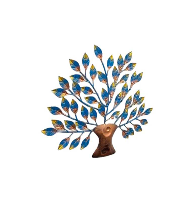 Metal  Leaf Tree - Color: Green (Small