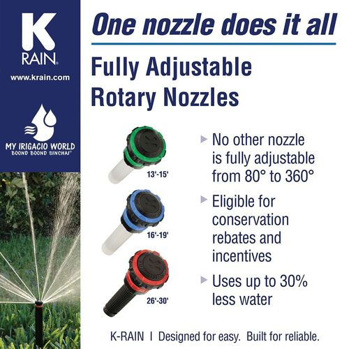 Fully Adjustable Rotary Nozzle - Application: Industrial