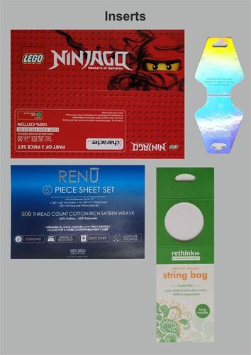 Paper Inserts - Color: Multicolor